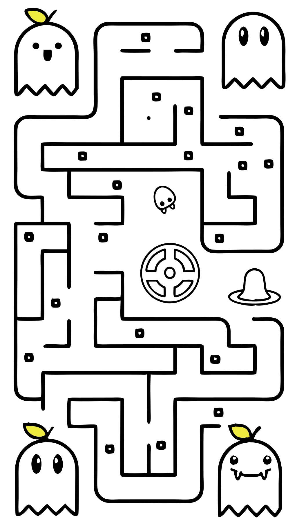 coloring pages pacman